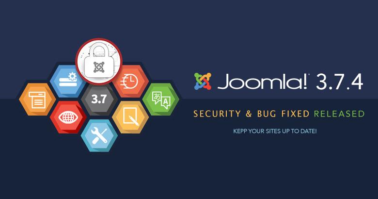 Joomla! 3.7.4 ถูกปล่อยแล้ว